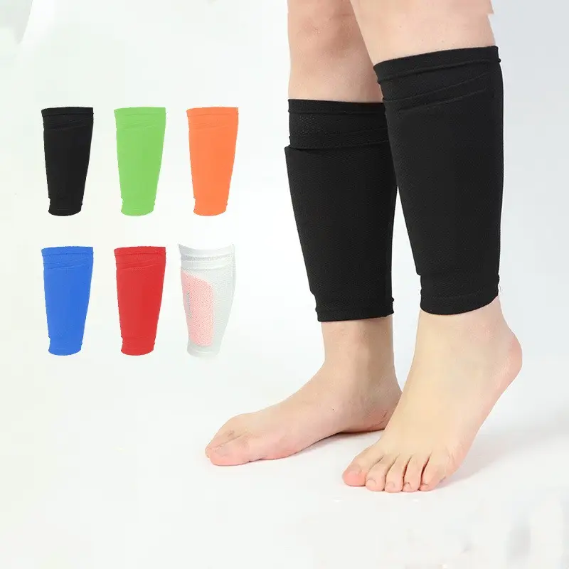Yeni tasarım dizlik çorap değer renkler çorap futbol futbol koruyucu yastık çorap yetişkin