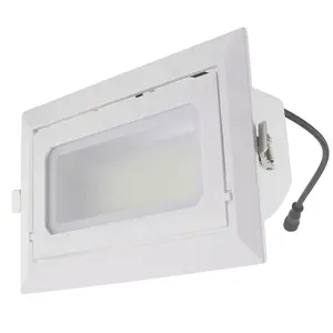 Hình chữ nhật Led Downlight 30W 40W 50W 60W Samsung LED chip CRI 95 độ có thể điều chỉnh 5 năm bảo hành với thử nghiệm IEC