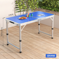 Table pliante JDZZ-11 en alliage d'aluminium, réglable en hauteur, portable, pour le camping en plein air, étanche, empilable, facile à transporter