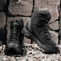 Chaussures de randonnée en maille respirante pour hommes, chaussures de travail, chaussures d'entraînement, bottes tactiques légères pour femmes, embout en acier, vente en gros du fabricant