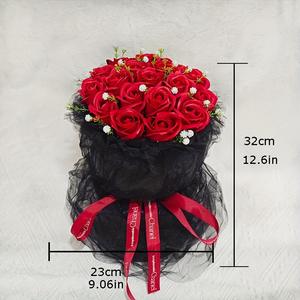 Ramo de Jabones en Forma de Rosa, Regalo Personalizado para el Día de San Valentín, Simulación de Flor de Jabón Eterna, Regalo para el Día de la Mujer - Product Image 4