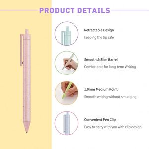 Gel Cute <b>Pens</b> Fine Point Smooth Writing <b>Retractable</b> Premium Blue Black Ink for Women Girls Teachers Office School - Product Image 3