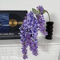 Guirlande de glycine artificielle en soie, feuilles ultra-réalistes, écologique et durable, pour Thanksgiving, mariage, décoration murale