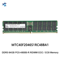 Mémoire serveur MTC40F2046S1RC48BA1 64 Go DDR5 4800 MHz RDIMM Dual Rank X4 ECC pour l'inédition d'inférences IA et les centres de données d'entreprise