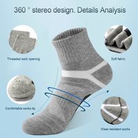 Chaussettes de sport respirantes personnalisées avec logo, chaussettes de course en coton, chaussettes d'entraînement, OEM, étiquette privée, vente en gros
