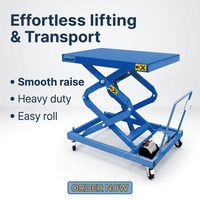 Plateforme élévatrice à ciseaux hydraulique Tianhong GS10EFSB pour batteries de véhicules électriques – Équipement mobile de réparation pour garage