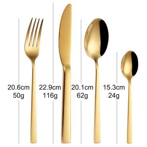 Ensemble de couverts Ernesto <span class=keywords><strong>Lidl</strong></span> en acier inoxydable rose doré, fourchette, cuillère, couteau, 16 pièces, avec coffret en bois pour hôtel - Product Image 6