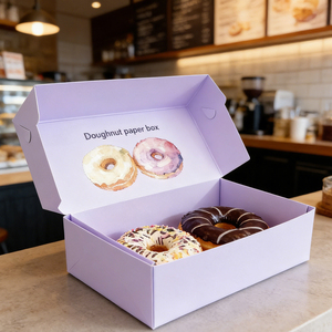 Caja de Embalaje <span class=keywords><strong>para</strong></span> Pastelería, de Cartón Blanco, con Impresión de Logotipo Personalizado, Ecológica, <span class=keywords><strong>para</strong></span> <span class=keywords><strong>Galletas</strong></span>, Postres, Panadería, <span class=keywords><strong>para</strong></span> una Sola Unidad - Product Image 3
