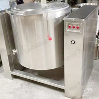 Indirekt beheizter Industriekochtopf mit Doppelmantel zum Fabrikpreis, 220V/380V, 1 Jahr Garantie für Sojamilch- und Nudelzubereitung