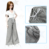 Vêtements de poupée personnalisés, pantalons décontractés, tricot de qualité supérieure, design unisexe, interchangeables, coton de haute qualité, mini accessoires DIY
