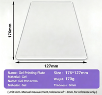 Plaque d'impression en gel réutilisable - Outil en polymère souple écologique, antiadhésif et anti-jaunissement, lavable, pour la gravure DIY