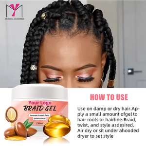 Gel coiffant extrême fixation pour tresses, locks et weaves 8.8oz – Gel modelant unisexe - Product Image 6