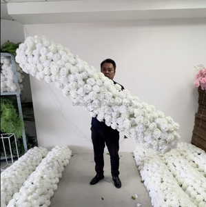 Phong Cách Hiện Đại Màu Hồng Và Màu Đỏ Lụa Nhân Tạo Hoa Cưới Bảng Á Hậu Hàng Hoa Màu Hồng Cho Trang Trí Đám Cưới - Product Image 4