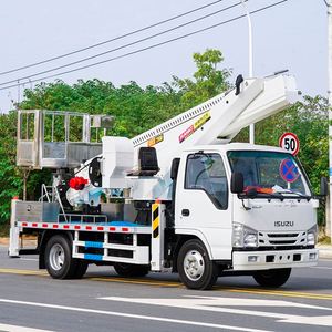 Camion nacelle Isuzu 100P 20m à 4 sections pour l'entretien des éclairages publics, marque Blue Label - Product Image 3