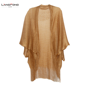 شال نسائي صيفي طويل من القطن من لاندفوند، بألوان سادة وشفاف، عباءة شاطئ بأسعار مناسبة مع شراشيب - Product Image 5