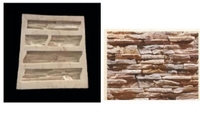 Moules en plastique pour panneau mural en fausse pierre PU Matériau durable en polyuréthane et béton coulé avec conception en pierre artificielle