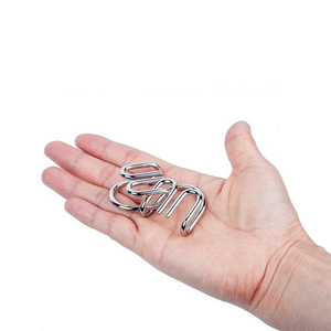 8 jeux/pack de casse-têtes chinois en métal, puzzles magiques et énigmes pour enfants et adultes, jouets d'extérieur - Product Image 3