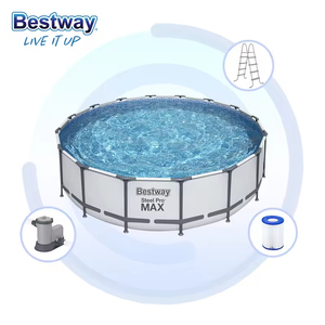 <span class=keywords><strong>Bestway</strong></span> 56420 Piscinas Marco de metal de plástico Piscina al aire libre 3,66 m x 1,22 m Marco de metal redondo Juego de piscina - Product Image 3