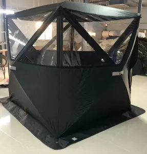 Custom Outdoor Steam Sauna Tent With Big Window Sauna Stove Tent Custom
