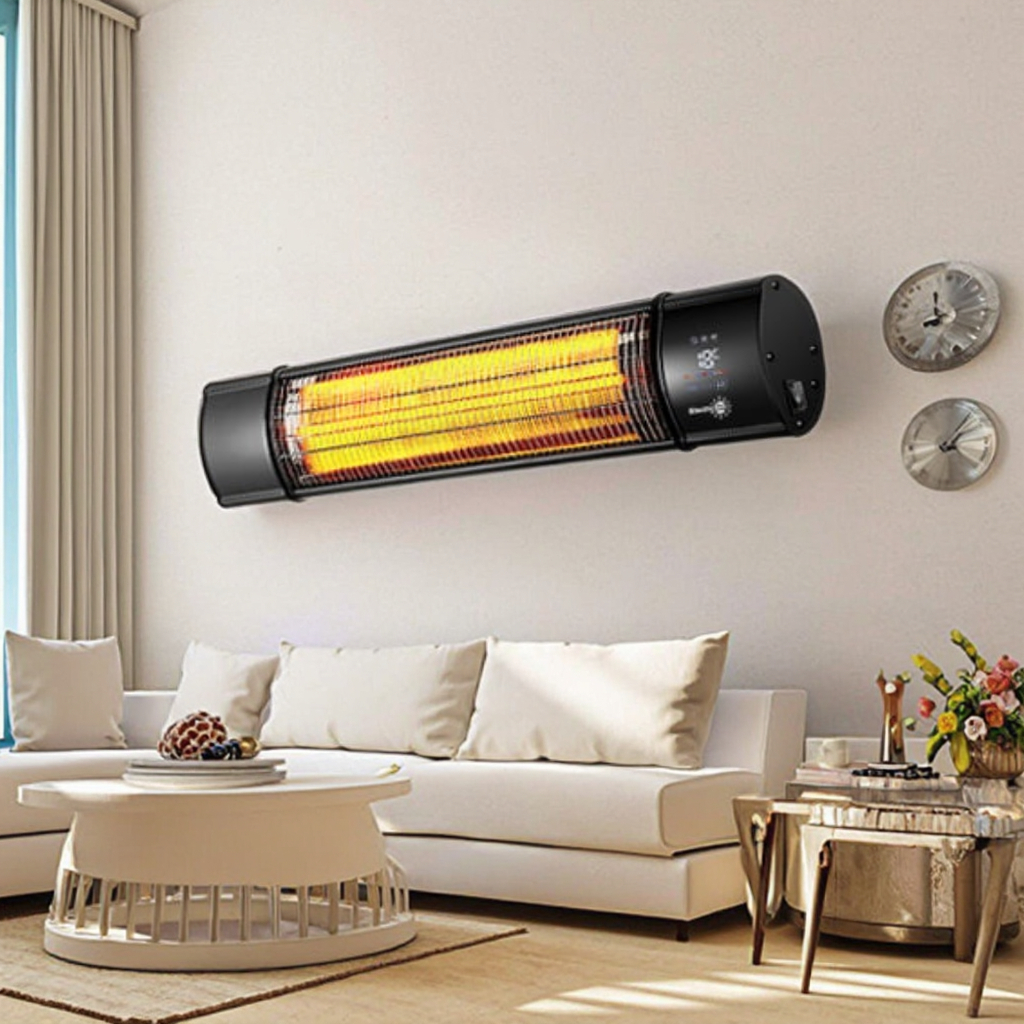 1200W Freestanding/Wall-Mounted Terrace Home Far Infrared Radiant Healthy Heater Remote/Wi-Fi/App-Controlled Smart IP65