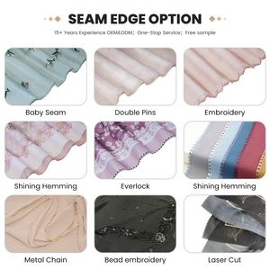 ダイヤモンドシフォンベビー用シートエスニックバンダナプリントヒジャーブイスラム教徒スカーフショール工場カスタマイズデザインサイズロゴパッキング - Product Image 4