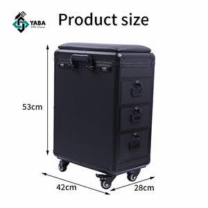 YABA grande capacità del tatuaggio Trolley scatola di trasporto facile con il silenzio ruote e maniglie del tatuaggio bracciolo - Product Image 2