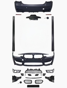 Kit de Carrocería para BMW Serie 3 F30 a M3, Parachoques Delantero, Parachoques Trasero, Faldones Laterales, Guardabarros, Capó GTS, F35 2013-2019, Actualización a Kit M3 - Product Image 2