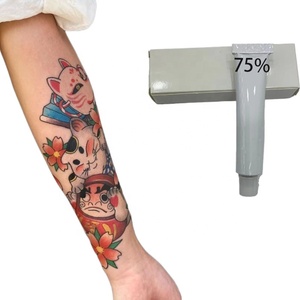 เจลแต่งหน้าถาวรแบบหลอดเล็กสีขาว ปรับแต่งได้ พรีเมี่ยม ครีมเตรียมผิวก่อนสักลาย สำหรับร่างกาย คิ้ว ปาก สีขาว - Product Image 1