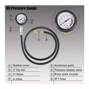 Motor test yağ basınç göstergesi kiti sıkıştırma teşhis test cihazı yağ PressureTester - Product Image 4
