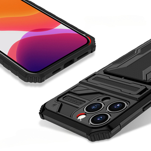Caméra de fente de carte détachable antichoc populaire protéger étui de téléphone portable pour <span class=keywords><strong>iPhone</strong></span> 13 Pro Max couverture arrière - Product Image 2