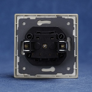 80*80 cảm ứng mềm mại sơn tường Ổ cắm điện Ổ cắm EU Pháp 2P + t Vòng cắm tường ổ cắm với Trái Đất - Product Image 6