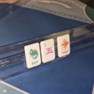 Juego de Mahjong Moderno con Temática Animal, Directo de Fábrica, con Etiquetas y Números en Inglés, Mini Juego de Fichas de Mahjong Americano para Niños y Familias - Product Image 5