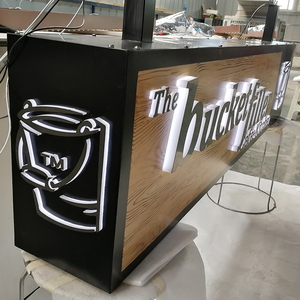 Im freien Vor Store Hängende 3D Led Aluminium Front-lit Cube Licht Box Zeichen - Product Image 3
