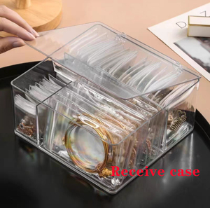 Doc bán buôn trong suốt PVC Văn Học niêm phong túi đồ trang sức bao bì dây kéo màu trắng túi Clip niêm phong Pouch - Product Image 6