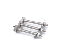 Anti-corrosion DIN933 Stainless Steel Threaded Rod, with Hexagonal Nuts and Flat Washers, M6-M16 for Flanges/piping Flanges