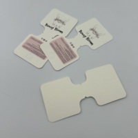 Emballage de cartes personnalisées pour chouchous à logo, cartes de présentation en papier fantaisie pour accessoires capillaires