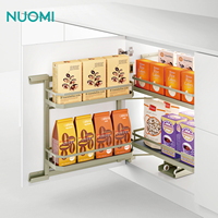 NUOMI Panier latéral sous évier, organisateur d'épices, mini-organisateur de cuisine coulissant pour armoire