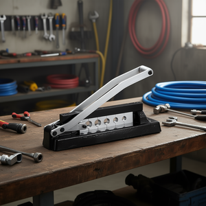 Heavy Duty <b>Bench</b> Hose Crimper 0.44-0.63 Inch For Pvc Rubber Air Hoses Repair <b>Tool</b> - Product Image 2