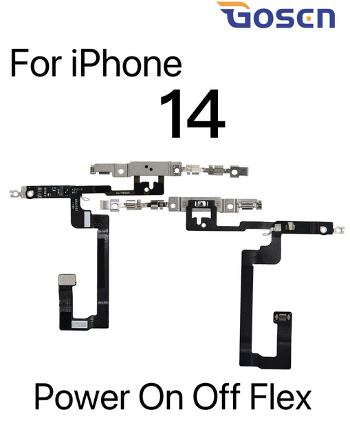Gosen Bar Design Power Volume Button Flex Cable Replacement Bracket for 14/14 Pro/14 Pro Max/14 Plus Made Guangdong China