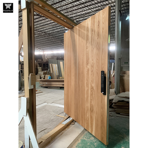 <span class=keywords><strong>Puerta</strong></span> <span class=keywords><strong>de</strong></span> entrada pivotante antirrobo <span class=keywords><strong>de</strong></span> estilo rústico <span class=keywords><strong>de</strong></span> grano <span class=keywords><strong>de</strong></span> <span class=keywords><strong>madera</strong></span> natural con cerradura inteligente para villas - Product Image 5