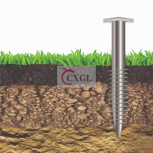 Q235B pilotes helicoidales sin costuras para cimentaciones anclajes en espiral poste en La Valla de precio de poste de tierra