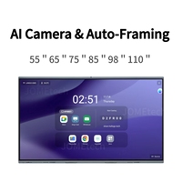 Pizarra Interactiva 4K UHD IP65 Antideslumbrante para Interiores con Pantalla Táctil, Compatible con Android/Windows SDK, para Uso Educativo