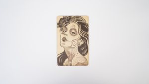 Porte-cartes de visite en bois avec logo gravé, puce NTAG215 13,56 MHz, informations de contact pour entreprise - Product Image 4