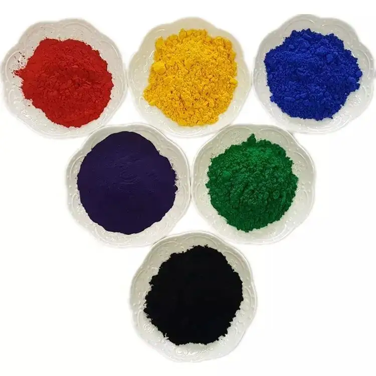 Kleur Synthetische Pigmenten Ijzeroxide, Verf, Plastic Kleefstof, En Gebouw Buitenmuur Pigment Fe2o3 Voor Beton