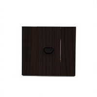 Interruptor de pared estándar europeo KLASS de 1 interruptor, gris mate profundo, interruptor de palanca modular para villas de lujo