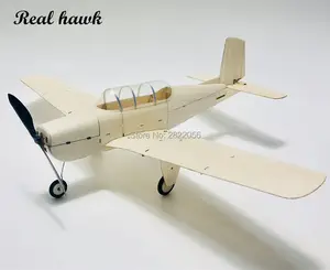 مصغرة طائرة مزودة بجهاز للتحكم عن بُعد الليزر قطع طوافة خشبية طائرة كيت معلمه T34 نموذج بناء عدة