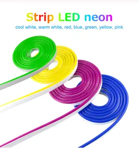 DC5V WS2812B 60/144leds/m Smart RGB Led Neon Lighting Strip Individual Addressable Silica Gel Neon Rope Tube Strip Light