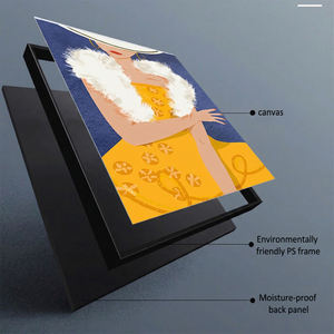 Dipinto su Tela di Donna Elegante in Abito Giallo, Stile Vintage, Stampa HD per Decorazione Camera da Letto e Vanità - Product Image 5