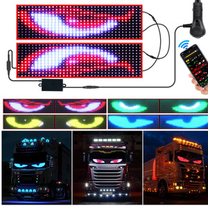 Cusomik汽车魔鬼眼柔性发光二极管矩阵面板蓝牙控制广告窗智能屏幕全彩显示 - Product Image 3