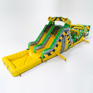 Parcours d'obstacles nucléaires <span class=keywords><strong>gonflable</strong></span> avec <span class=keywords><strong>piscine</strong></span> amovible et butée, pour un défi toxique nucléaire - Product Image 5